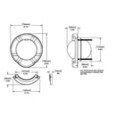 Ritchie SR-2 Venture Sail Boat Compass w/Clinometer - Bulkhead Mount - Black [SR-2] - Essenbay Marine
