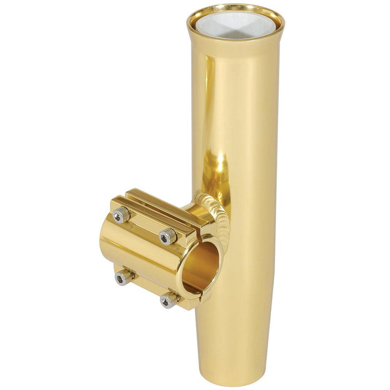 Lee's Clamp-On Rod Holder - Gold Aluminum - Horizontal Mount - Fits 1.315" O.D. Pipe [RA5202GL] - Essenbay Marine