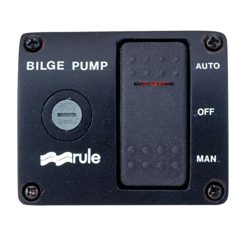 Rule Deluxe 3-Way Lighted Rocker Panel Switch [43] - Essenbay Marine