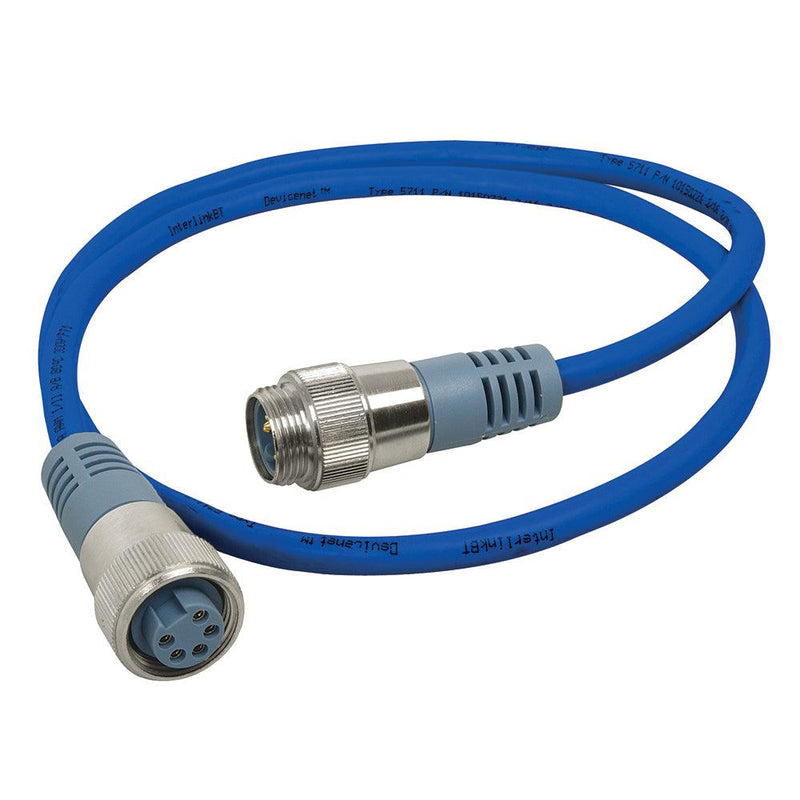 Maretron Mini Double Ended Cordset - Male to Female - 0.5M - Blue [NM-NB1-NF-00.5] - Essenbay Marine