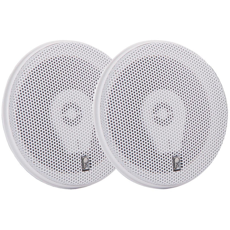 Poly-Planar MA-8505B 5" 200 Watt Titanium Series Speakers - White [MA8505W] - Essenbay Marine