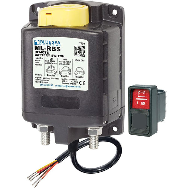 Blue Sea  7700 ML-Series Remote Battery Switch w/Manual Control 12VDC [7700] - Essenbay Marine
