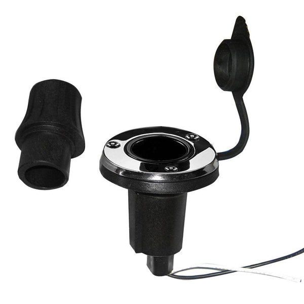 Perko Locking Collar Pole Light Mounting Base - 2 Pin - Round [1045P00DP] - Essenbay Marine