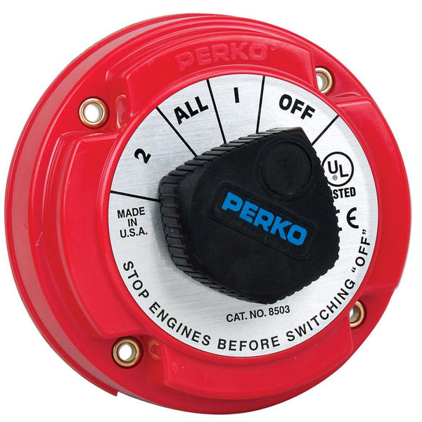 Perko 8503DP Medium Duty Battery Selector Switch w/Alternator Field Disconnect w/o Key Lock [8503DP] - Essenbay Marine