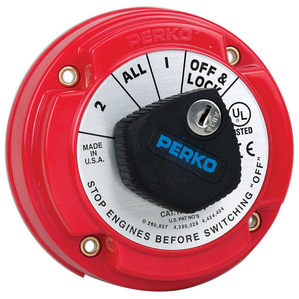 Perko 8504DP Medium Duty Battery Selector Switch w/Alternator Field Disconnect & Key Lock [8504DP] - Essenbay Marine