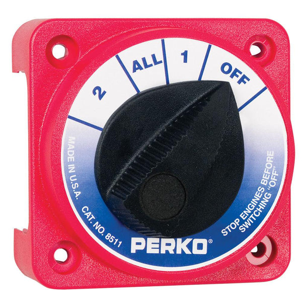 Perko Compact Medium Duty Battery Selector Switch w/o Key Lock [8511DP] - Essenbay Marine