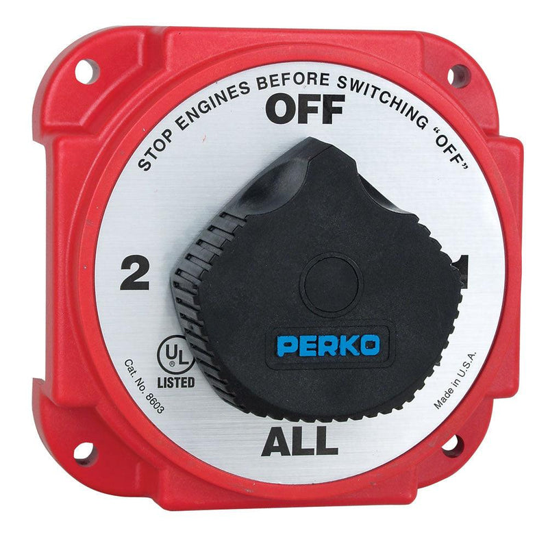 Perko Heavy Duty Battery Selector Switch w/Alternator Field Disconnect [8603DP] - Essenbay Marine