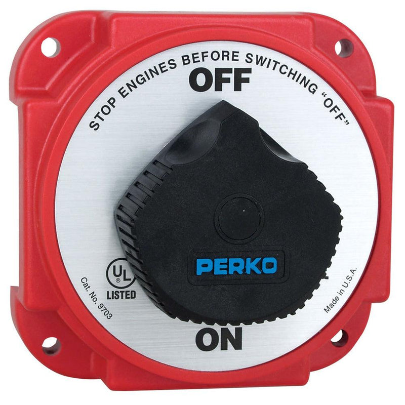 Perko 9703DP Heavy Duty Battery Disconnect Switch w/ Alternator Field Disconnect [9703DP] - Essenbay Marine