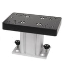Cannon Aluminum Fixed Base Downrigger Pedestal - 4" [1904030] - Essenbay Marine