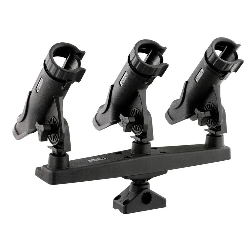 Scotty Triple Rod Holder w/3 230 Power Lock Rod Holders [256] - Essenbay Marine