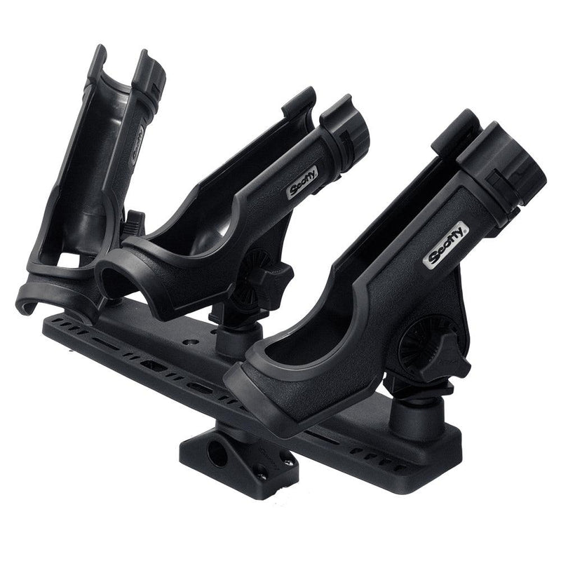 Scotty Triple Rod Holder w/3 230 Power Lock Rod Holders [256] - Essenbay Marine