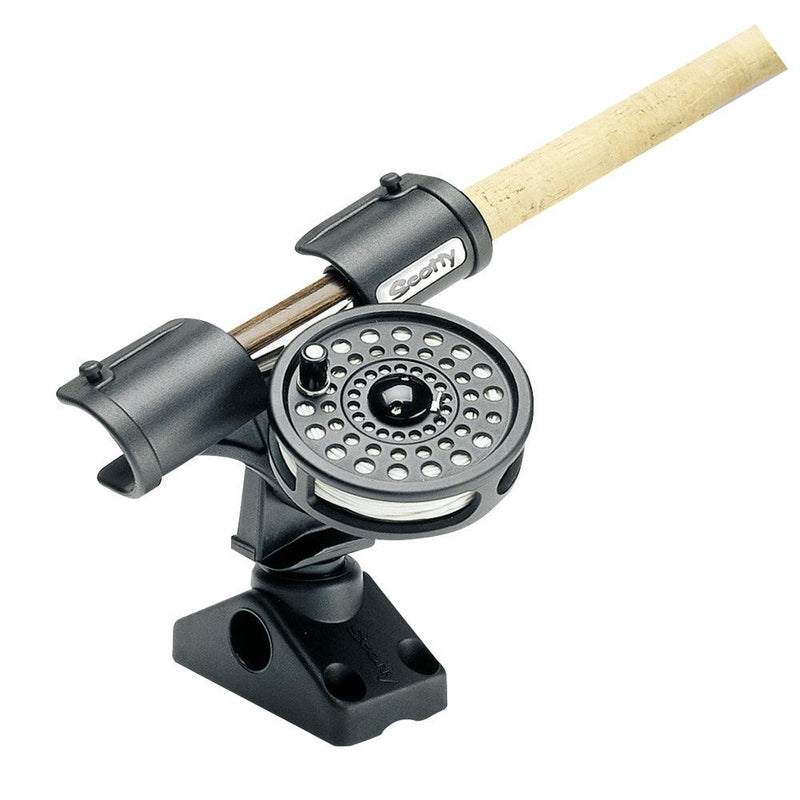 Scotty Fly Rod Holder w/241 Side/Deck Mount [265] - Essenbay Marine