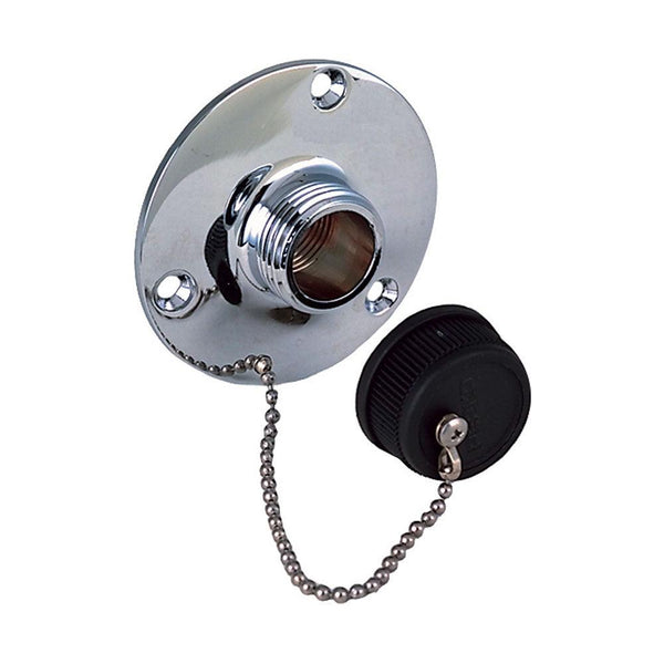 Perko Water Outlet Fitting w/Cap [0504DP0CHR] - Essenbay Marine