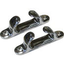 Perko 4" Straight Chock - Chrome Plated Zinc [1230DP0CHR] - Essenbay Marine