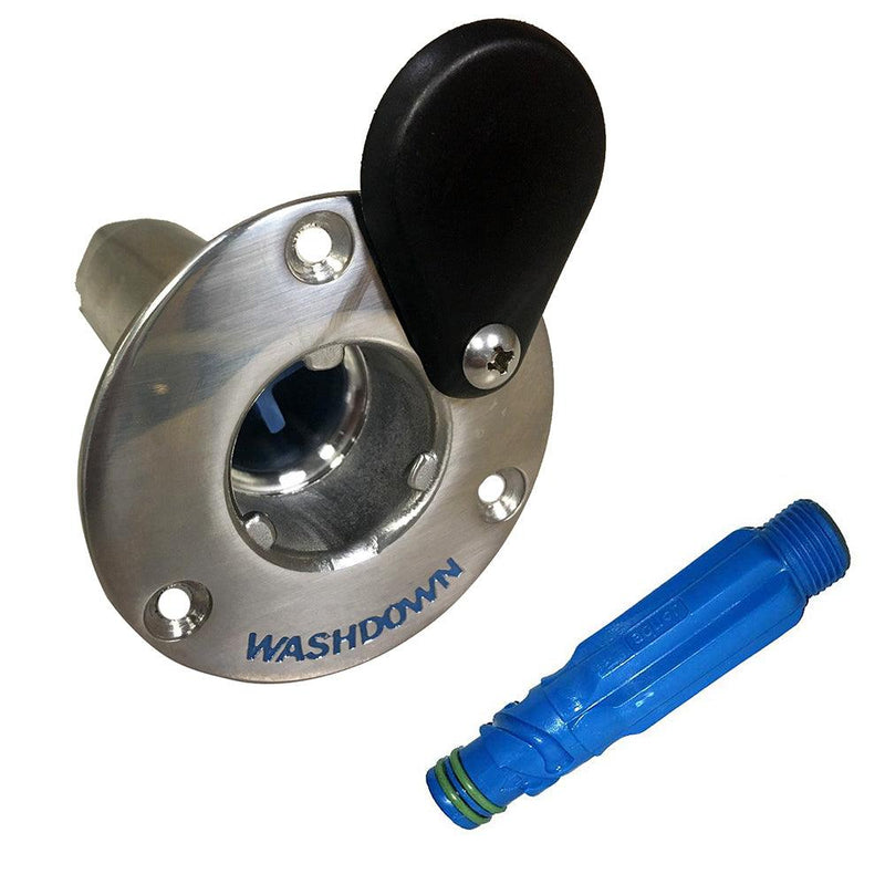 Jabsco Stainless Steel Quick-Release Hose Deck Mount Fitting  Hose Adapter [31911-0000] - Essenbay Marine