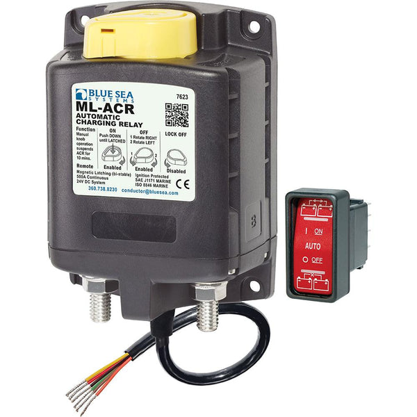 Blue Sea 7623 ML-Series Heavy Duty Automatic Charging Relay - 24V [7623] - Essenbay Marine