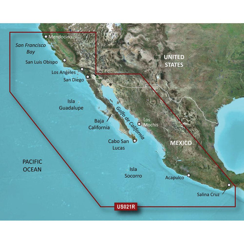 Garmin BlueChart g3 HD - HXUS021R - California - Mexico - microSD/SD [010-C0722-20] - Essenbay Marine