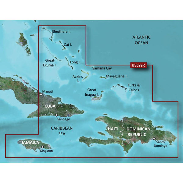 Garmin BlueChart g3 HD - HXUS029R - Southern Bahamas - microSD/SD [010-C0730-20] - Essenbay Marine