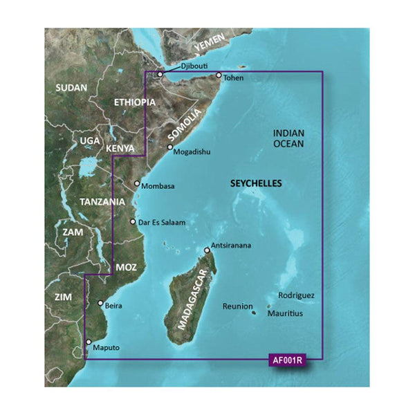 Garmin BlueChart g3 HD - HXAF001R - Eastern Africa - microSD/SD [010-C0747-20] - Essenbay Marine