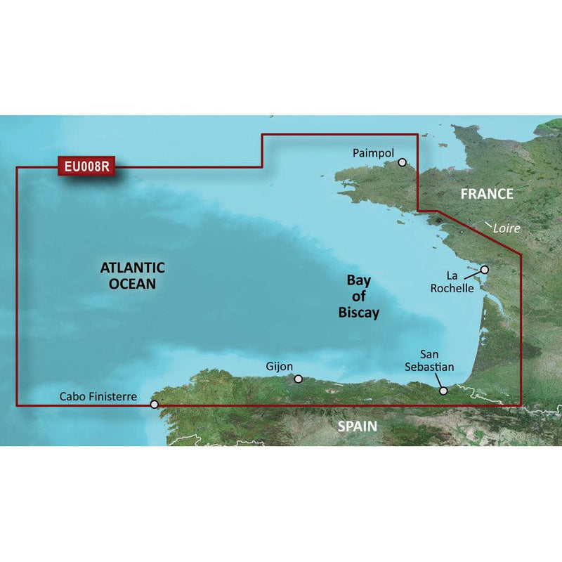 Garmin BlueChart g3 HD - HXEU008R - Bay of Biscay - microSD/SD [010-C0766-20] - Essenbay Marine