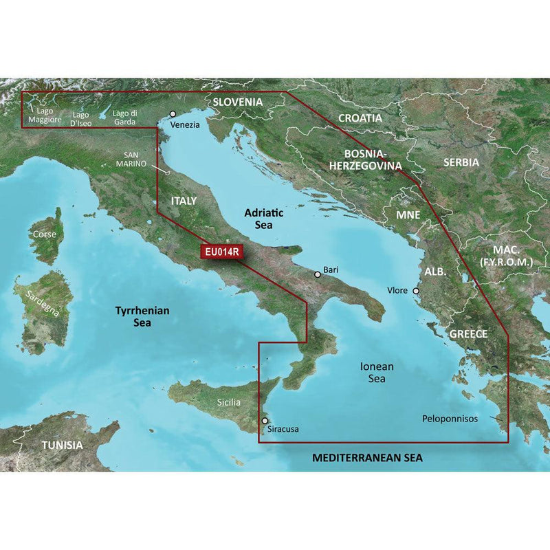 Garmin BlueChart g3 HD - HXEU014R - Italy Adriatic Sea - microSD/SD [010-C0772-20] - Essenbay Marine