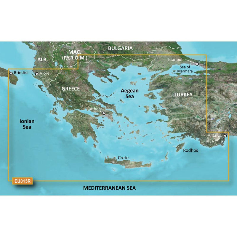Garmin BlueChart g3 HD - HXEU015R Aegean Sea  Sea of Marmara - microSD/SD [010-C0773-20] - Essenbay Marine