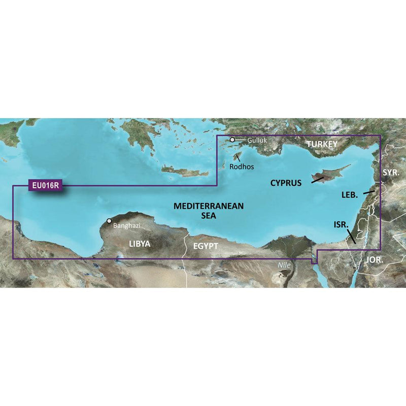 Garmin BlueChart g3 HD - HXEU016R - Mediterranean Southeast - microSD/SD [010-C0774-20] - Essenbay Marine