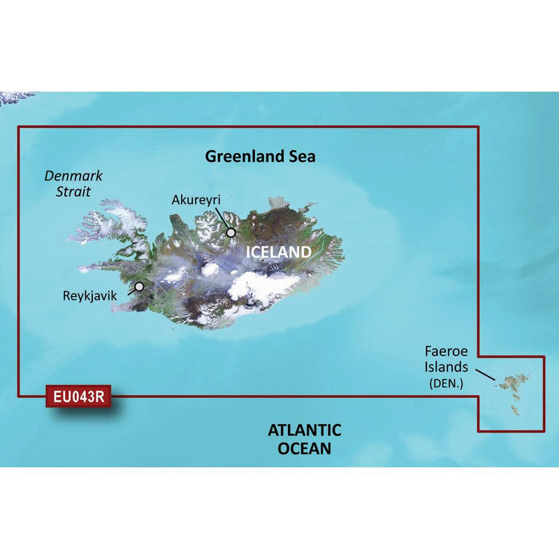 Garmin BlueChart g3 HD - HXEU043R - Iceland  Faeroe Islands - microSD/SD [010-C0780-20] - Essenbay Marine