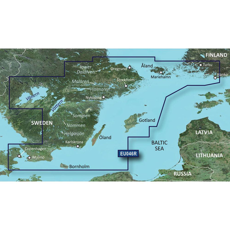 Garmin BlueChart g3 HD - HXEU046R - Oregrund Aland to Malmo - microSD/SD [010-C0782-20] - Essenbay Marine