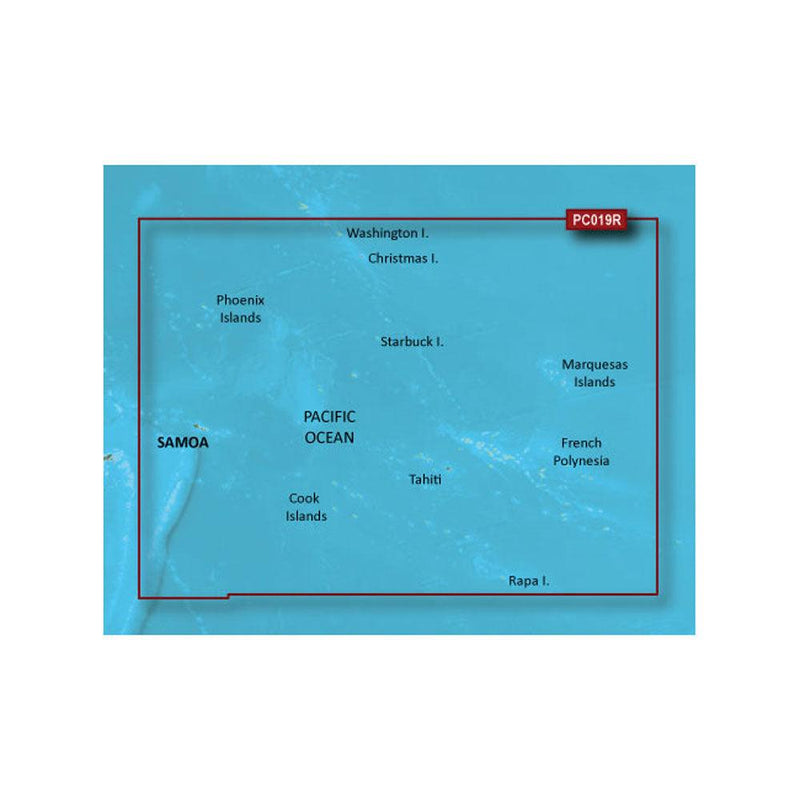 Garmin BlueChart g3 HD - HXPC019R - Polynesia - microSD/SD [010-C0866-20] - Essenbay Marine