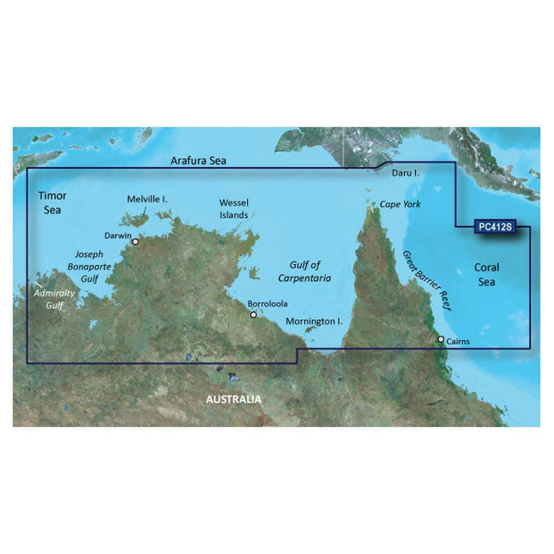 Garmin BlueChart g3 HD - HXPC412S - Admiralty Gulf Wa To Cairns - microSD/SD [010-C0870-20] - Essenbay Marine