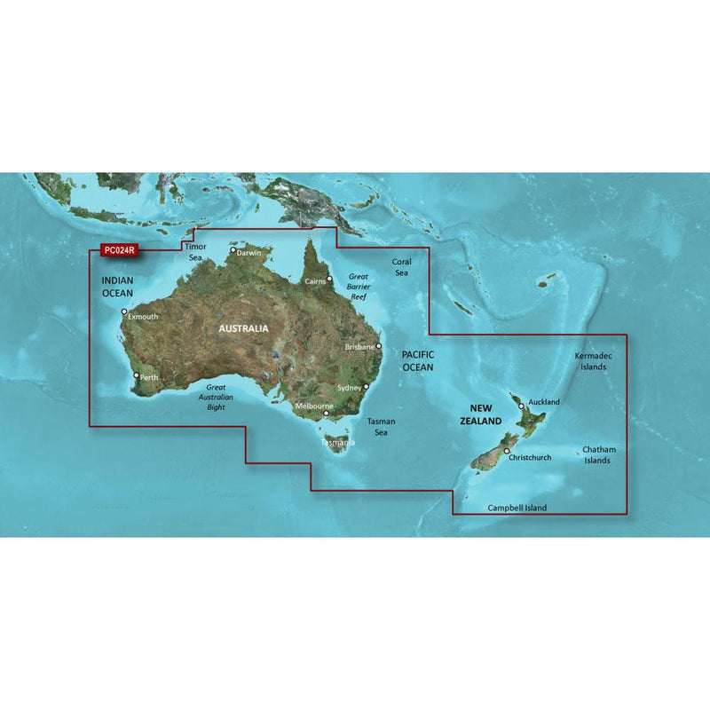 Garmin BlueChart g3 HD - HXPC024R - Australia  New Zealand - microSD/SD [010-C1020-20] - Essenbay Marine