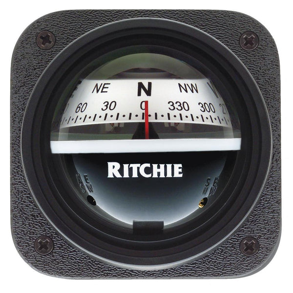 Ritchie V-537W Explorer Compass - Bulkhead Mount - White Dial [V-537W] - Essenbay Marine