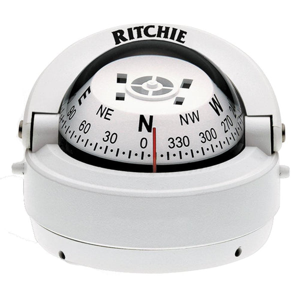 Ritchie S-53W Explorer Compass - Surface Mount - White [S-53W] - Essenbay Marine