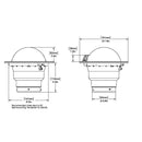Ritchie FB-500 Globemaster Compass - Flush Mount - Black - 12V - 5 Degree Card [FB-500] - Essenbay Marine