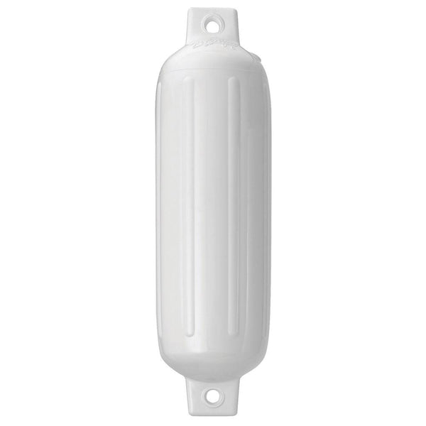 Polyform G-2 Twin Eye Fender 4.5" x 15.5" - White [G-2-WHITE] - Essenbay Marine