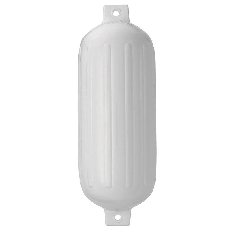 Polyform G-6 Twin Eye Fender 11" x 30" - White [G-6-WHITEWO] - Essenbay Marine