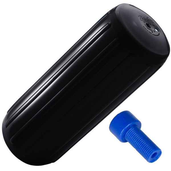 Polyform HTM-1 Fender 6.3" x 15.5" - Black w/Adapter [HTM-1-BLACK] - Essenbay Marine