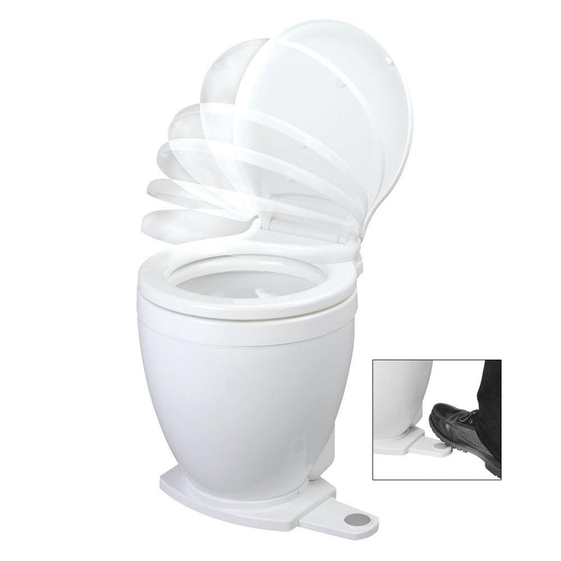 Jabsco Lite Flush Electric 12V Toilet w/Footswitch [58500-0012] - Essenbay Marine