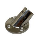 Marine Hardware 45 Degree  1" Round Base Rail Fitting SSFB66114 - Essenbay Marine