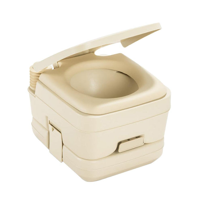 Dometic 964 Portable Toilet w/Mounting Brackets - 2.5 Gallon - Parchment [311096402] - Essenbay Marine