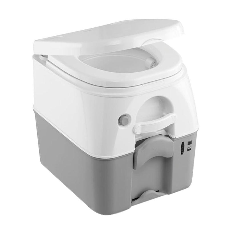 Dometic 975 MSD Portable Toilet w/Mounting Brackets - 5 Gallon - Grey [301197506] - Essenbay Marine