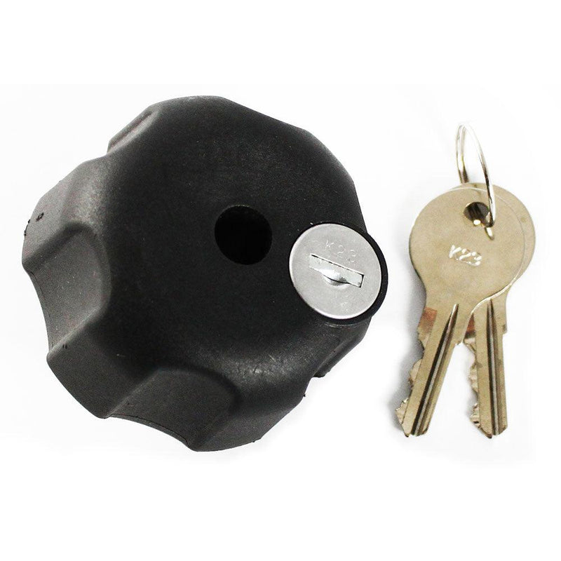 RAM Mount Knob w/Keyed Lock & 1/4" - 20 Brass Hole [RAM-KNOB3LU] - Essenbay Marine