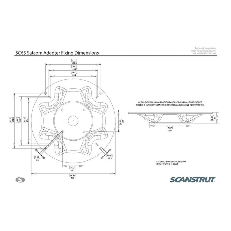 Scanstrut SC65 Satcom Mount [SC65] - Essenbay Marine