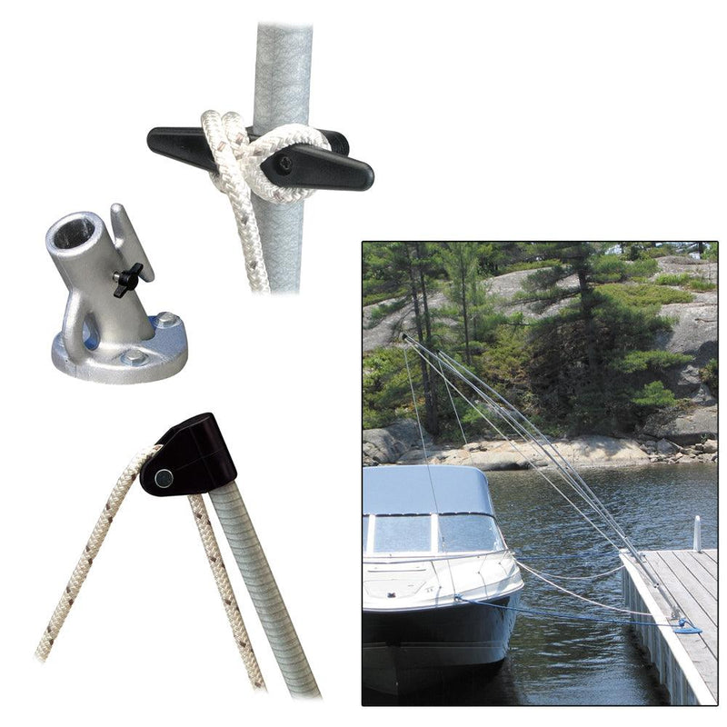 Dock Edge Premium Mooring Whips 2PC 8ft 2,500 LBS up to 18ft [3200-F] - Essenbay Marine