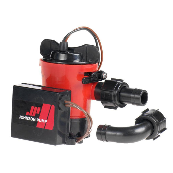Johnson Pump 500 GPH Auto Bilge Pump 3/4" Hose 12V Dura Port [07503-00] - Essenbay Marine
