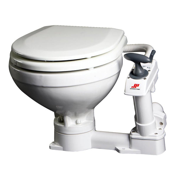 Johnson Pump Compact Manual Toilet [80-47229-01] - Essenbay Marine