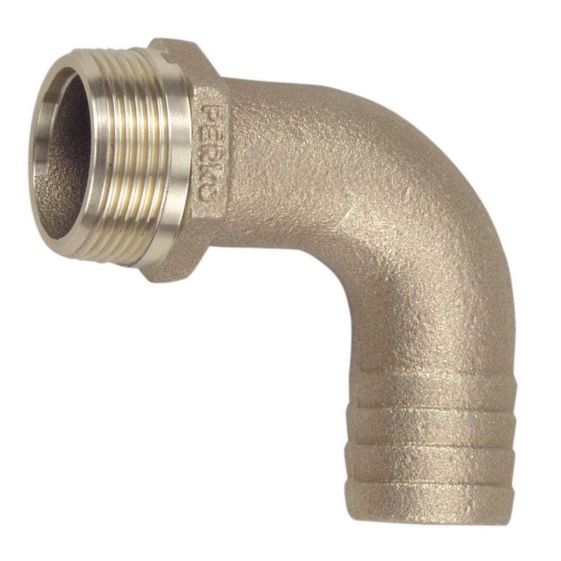 Perko 3/4" Pipe To Hose Adapter 90 Degree Bronze MADE IN THE USA [0063DP5PLB] - Essenbay Marine