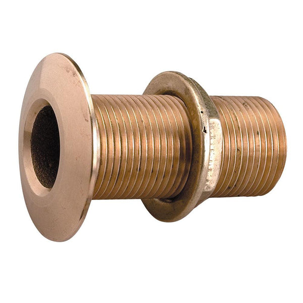 Perko 1/2" Thru-Hull Fitting w/Pipe Thread Bronze MADE IN   THE USA [0322DP4PLB] - Essenbay Marine