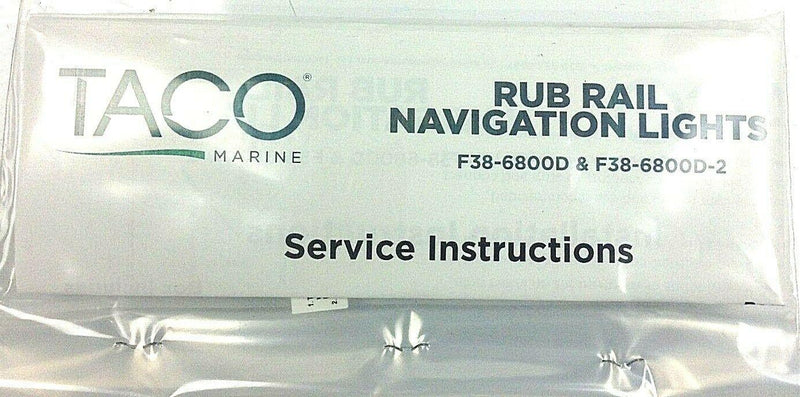 Taco Marine Rub Rail Mounted LED Navigation Light Set 2-1/2’’ F38-6800D - Essenbay Marine